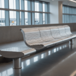 Aluminum benches for airports and railways10 min